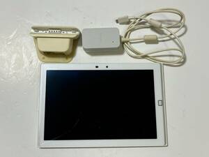 FUJITSU ARROWS Tab F-03G docomo タブレット 富士通 ドコモ アンドロイド 日本製 ホワイト 白 10.5インチ 有機EL 2GB 64G 卓上ホルダ/QH