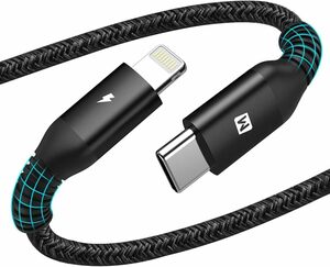MOMAX USB C to lightningケーブルApple MFI認証 0.3m PD ナイロン編み typec lightningケーブル C94端子 usb-c lightningケーブル 