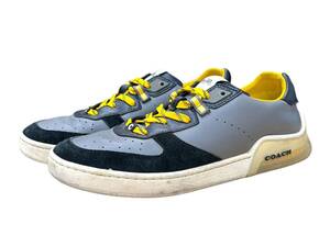 COACH (コーチ) CITYSOLE COURT SNEAKER IN COLORBLOCK ローカットスニーカー G4942 26cm US8 グレー メンズ/027