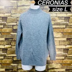 b0447 CERONIAS (L) メンズ ニット セーター ハイネック