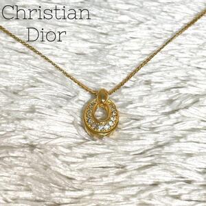 Christian Dior クリスチャンディオール ネックレス　ゴールド　ロゴ