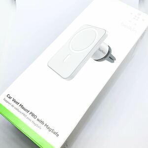 Belkin MagSafe Air Vent 車載ホルダー WIC002 シルバー Silver エアコン吹出口用 カーマウント 現状品 Apple認証 【BELKIN/APPLE/iPhone】