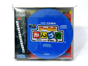 美品　ゲームのかんづめVol.２　メガ・CD専用