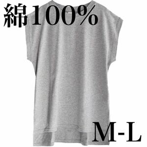 汗染みない Tシャツ M L グレー 半袖 コットン100 綿100% UV