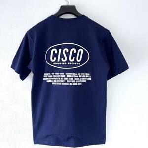 ネイビー/Lサイズ【CISCO RECORDS】シスコレコード Tシャツ 6.2oz ラップT ヒップホップT 