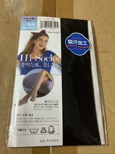 コベス hi socks 15デニール 22-24cm ハイソックス 靴下 kobes 黒 パンスト タイツ ストッキング ブラック