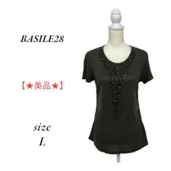 ★美品 BASILE28 バジーレベントット ワンピース カジュアル Lサイズ