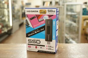 新品!! 未開封品!! I・O DATA アイ・オー・データ スティックタイプSSD SSPE-USC500 500GB 【Windows/Mac/ChromeOS/iPadOS/iPhone15対応】