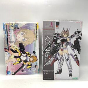 1円～ 未組立 プラモデル 2点 コトブキヤ フレームアームズ・ガール 金剛 + バンダイ Figure-rise Standard あばたーふみな [311]良品