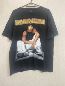 希少　EMINEM Tシャツ　ブラック　サイズL ヒップホップ 　エミネム　RAPTシャツ　