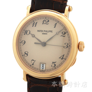 【中古】K18PG　パテック・フィリップ　PATEK PHILIPPE　カラトラバ　オフィサー　5053R-001　箱・正規保証書付　メーカーOH済み