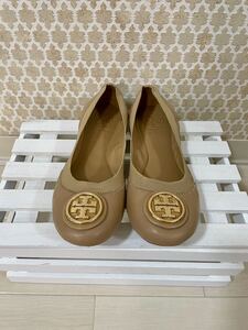 【美品】トリーバーチ Tory Burch フラットシューズ　レザー　サイズ5 箱付き