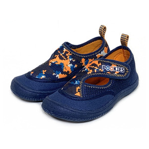 ☆ Navy/Orange ☆ 14ｃｍ ☆ POOKIES pka120 water shoes kids マリンシューズ キッズ ウォーターシューズ 水陸両用