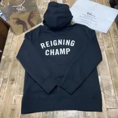 【高級美品！】REIGNING CHAMP ハイクオリティパーカー Mサイズ 黒