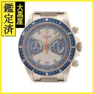 TUDOR チューダー 2022年ギャランティー ヘリテイジ クロノグラフ 150m防水 ブルー 70330B 自動巻き ステンレス 【432】