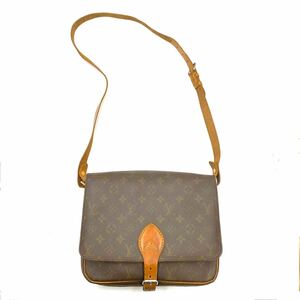 1円〜　【稀品】　 LOUIS VUITTON ルイヴィトン　モノグラム　カルトシエール　GM ショルダーバッグ　ヴィンテージ　旧型　70s 80s KL1199