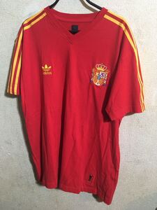 ビッグサイズ！アディダス スペイン代表 ゲームシャツ　Tシャツ XO FIFA ワールドカップ サッカー