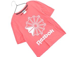 Reebok リーボック プリント Tシャツ sizeL/ピンク ■◆ ☆ eha5 レディース