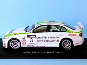 レアもの 未使用！！　スパークモデル　　ＢＭＷ ３２０Ｓi WTCC ２００７　1/43