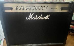 5000円スタートMarshall MG102CFX マーシャルギターアンプ音確認済電源ケーブルありPEDL-900102WAYラッチ・フットスイッチMG50FXモデル専用