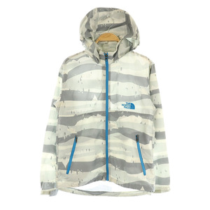 ザノースフェイス THE NORTH FACE ノベルティコンパクトノバジャケット パーカー ジップアップ ボーダー ナイロン 150 グレー NPJ2172Z