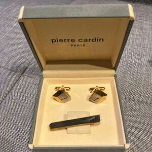 Pierre Cardin ピエールカルダン タイピン ネクタイピン カフス 箱付きセット シルバー ゴールド アクセサリー ビジネス メンズ ブランド