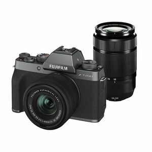 中古 １年保証 美品 FUJIFILM X-T200 ダブルズームレンズキット ダークシルバー