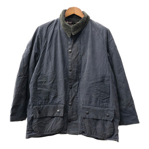 90年代 イングランド製 Barbour バブアー BEAUFORT ビューフォート オイルドジャケット ネイビー (メンズ C44) Q3853