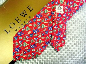 ♪36162C♪良品【装飾 柄】ロエベ【LOEWE】ネクタイ