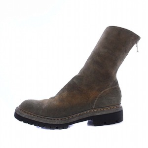 nonnative GUIDI BACK ZIP BOOTS HORSE LEATHER バックジップブーツ ショートブーツ スエード 42 27cm グレー ブラウン 茶