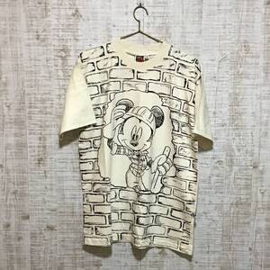 A556◇MICKEY UNLIMITED｜ミッキーアンリミテッド　半袖Tシャツ　白　サイズM