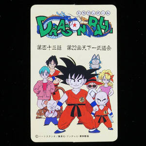 ドラゴンボール とびら絵カード 45 第百十三話 第22回天下一武道会 ドラゴンボールゼリー DRAGONBALL ナガサキヤ 食玩 カード 鳥山明