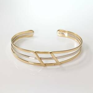 K18YG WG バングル gold bangle