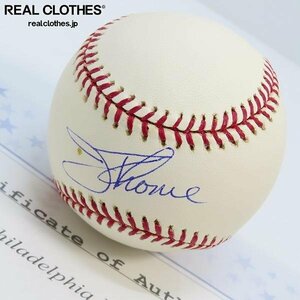 【証明書付き】MLB/メジャーリーグ Jim Thome/ジム・トーミ Philadelphia Phillies Signed Baseball/サイン ボール /000