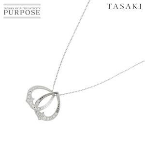 タサキ TASAKI ダイヤ 0.21ct ネックレス 45cm K18 WG ホワイトゴールド 750 田崎真珠 Diamond Necklace 90220962