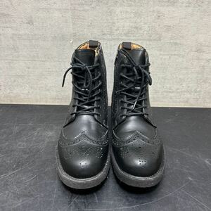 リーガル REGAL ブーツ ブラック ショートブーツ VIBRAM 革靴 リーガルブーツ 25.5cm 美品