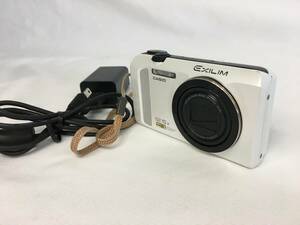 カメラ　Casio　カシオ　EX-ZR200　白　ジャンク品