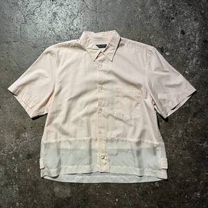 COMME des GARCONS HOMME PLUS 1994ss キュプラ切替アジャスターシャツ 94ss 90s コムデギャルソンオム