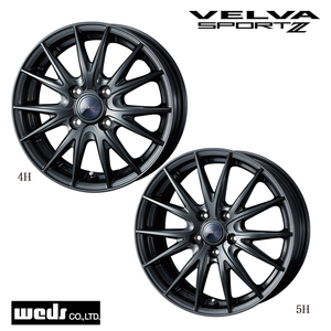 送料無料 ウェッズ VELVA SPORT2 4J-12 +42 4H-100 (12インチ) 4H100 4J+42【4本セット 新品】