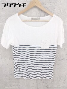 ◇ UNITED ARROWS ユナイテッドアローズ 半袖 Tシャツ カットソー サイズS ホワイト レディース