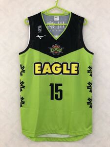 美品 レバンガ北海道 レプリカユニフォーム サイズS #15 マーク・トラソリーニ LEVANGA HOKKAIDO B.LEAGUE TORASOLINI バスケット ミズノ