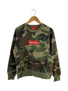 Supreme◆15AW/Box Logo Crewneck Woodland Camo/スウェット/S/コットン/GRN/カモフラ