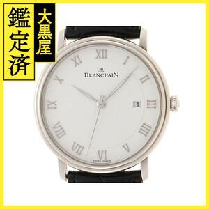 BLANCPAIN ブランパン 腕時計 ヴィルレ・ウルトラスリム 6651-1127-55B ホワイト文字盤 自動巻【472】SJ