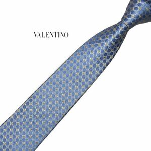 ★やや細め美品★ VALENTINO ネクタイ 大ドット柄 ヴァレンティノ メンズ服飾小物 ネコポス可 USED 中古 t569