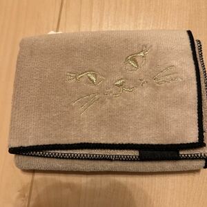 フランフラン　Francfranc 猫　ハンカチ　タオル　バロット　キャット　刺繍　タオルハンカチ