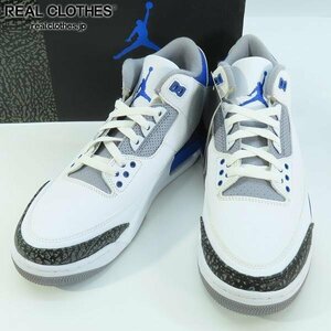 【未使用】NIKE/ナイキ AIR JORDAN 3 RETRO RACER BLUE エアジョーダン3 レーサーブルー CT8532-145/27.5 /080