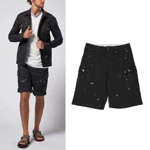 24SS完売 一度着3.9万 wjk paint cargo shorts　ペイント カーゴ ショーツ パンツ　　　　AKM 1piu1uguale3 ジュンハシモト