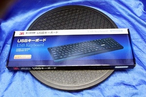 ◆3台入荷/未使用◆ スリーアールシステム 3R 108キーUSBキーボード ブラック ★3R-KCKB04UBK★ 在190S