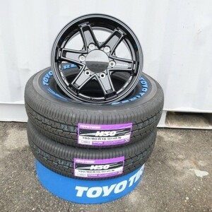 ハイエース 新品アルミ付4本セット KEELER TACTICS 4本送料込100,000~ 2023年製 TOYO トーヨータイヤ Ｈ30 195/80R15