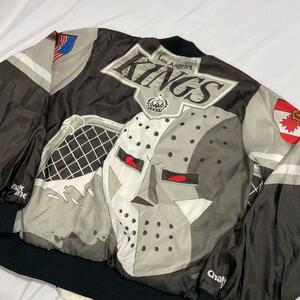 LA KINGS キングス スタジャン 総柄 ビンテージ 90